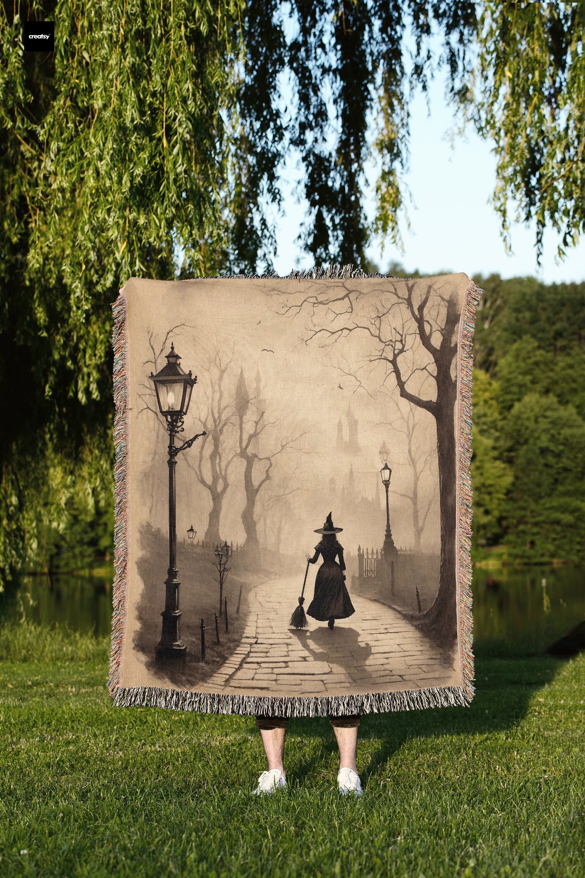 Witchy Walk  Throw Blanket