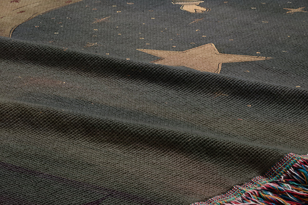 Folk Art Witch Throw Blanket