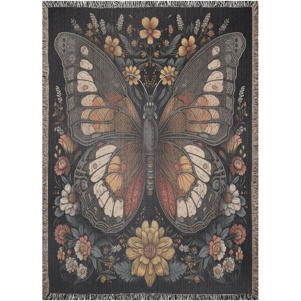 Whimsical Butterfly  Throw Blanket