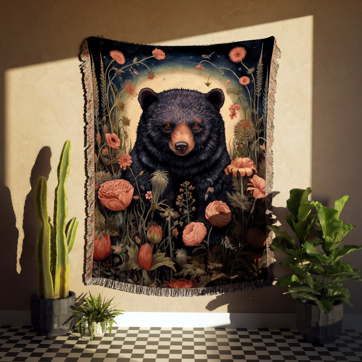 Enchanted Bear  Throw Blanket