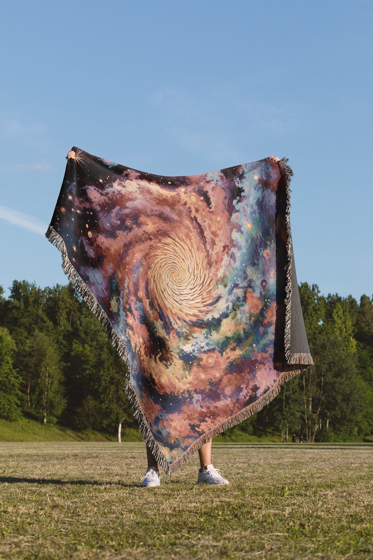 Galaxy Swirl Throw Blanket