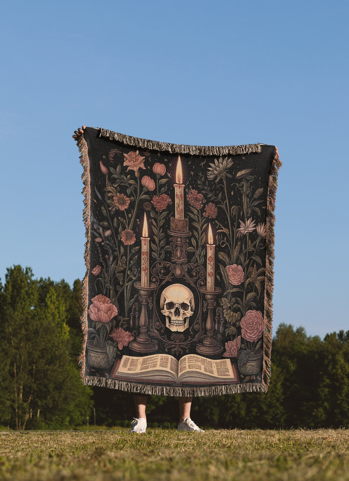 Gothic Serenity Throw Blanket