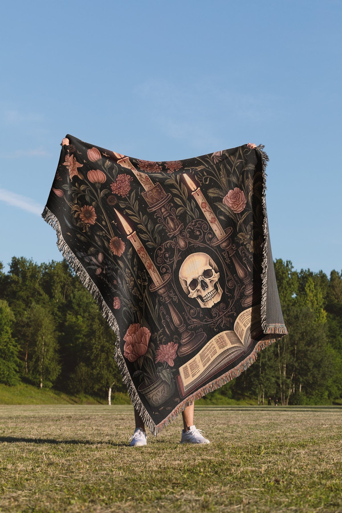 Gothic Serenity Throw Blanket