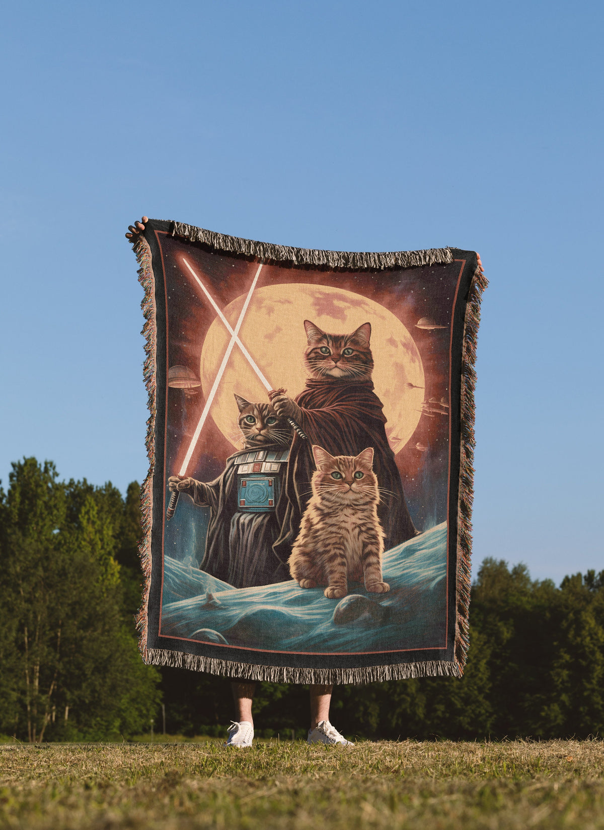 Cats Wars Throw Blanket