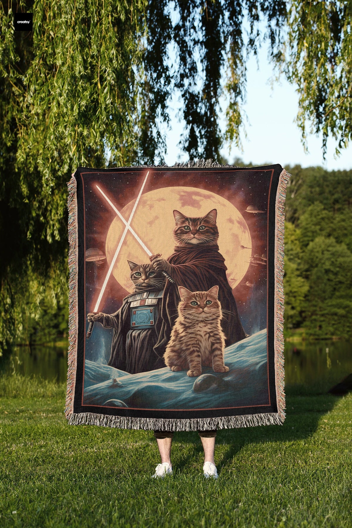 Cats Wars Throw Blanket