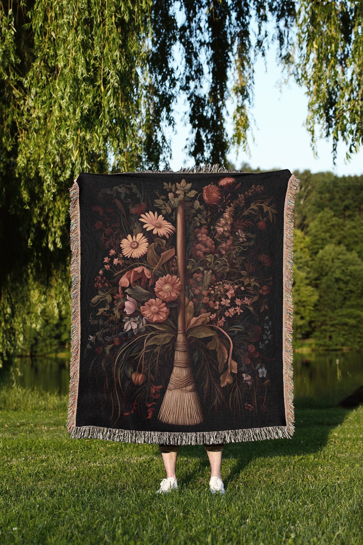 Botanical Witches Broom Throw Blanket