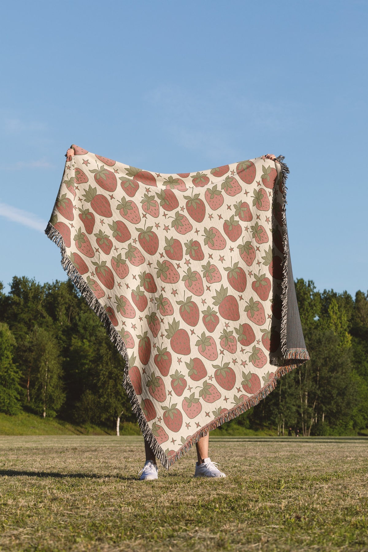 Strawberry Field Throw Blanket