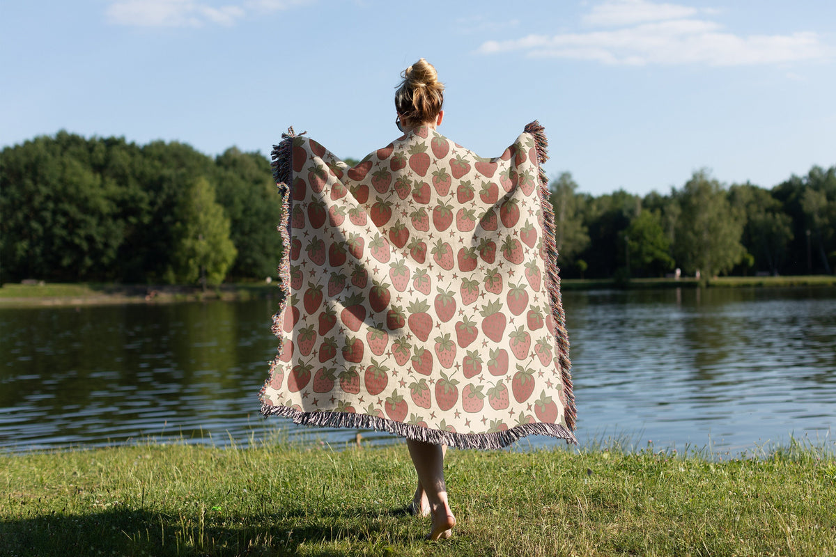 Strawberry Field Throw Blanket