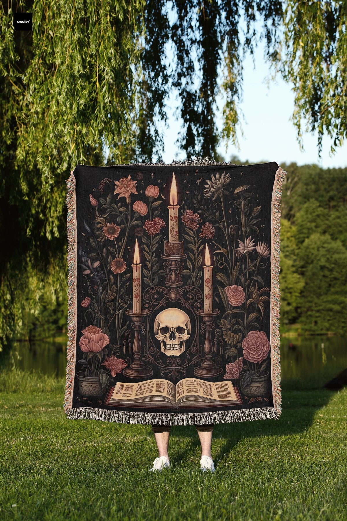 Gothic Serenity Throw Blanket