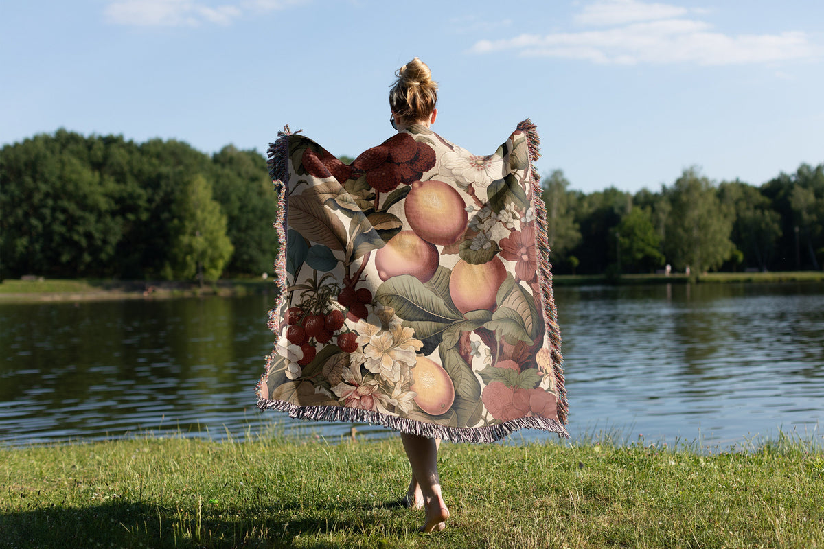 Elegant Fruit Throw Blanket
