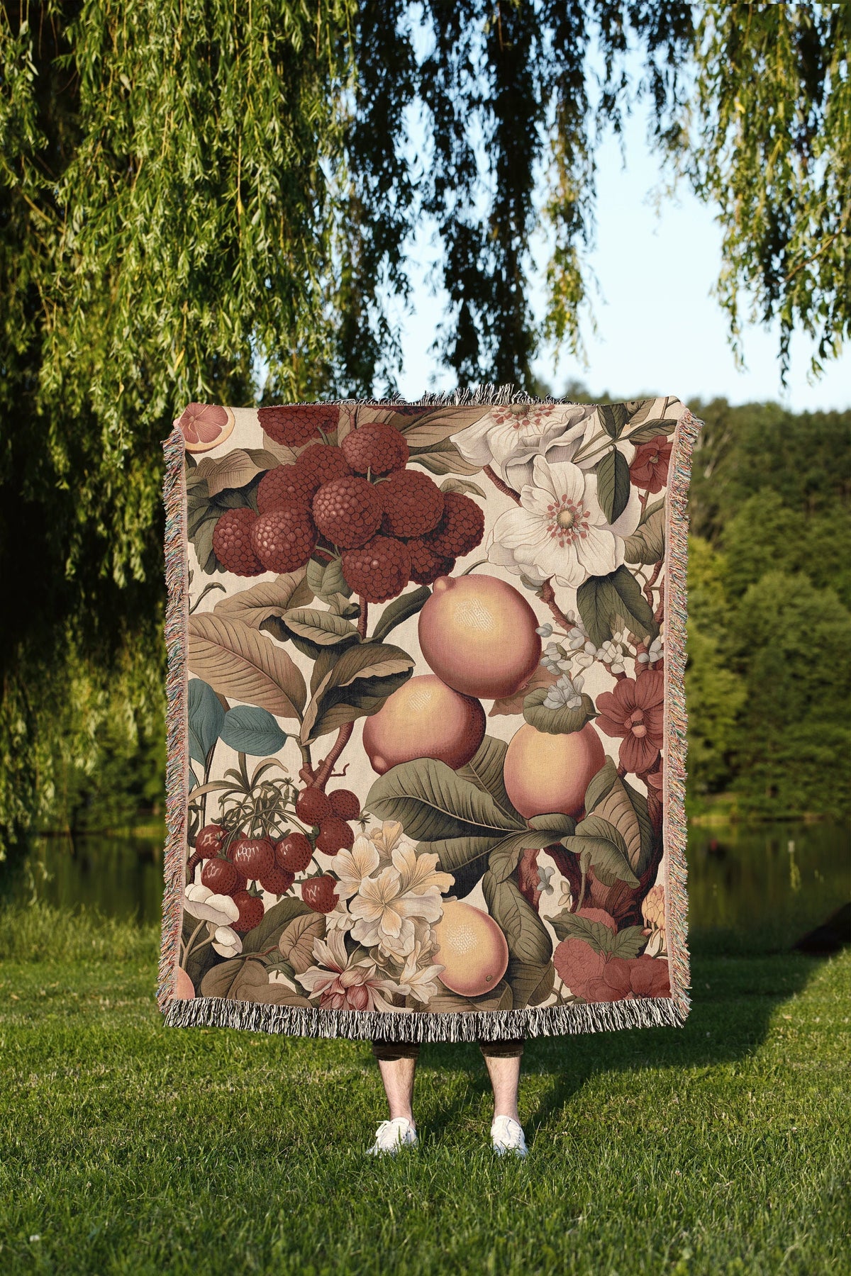 Elegant Fruit Throw Blanket