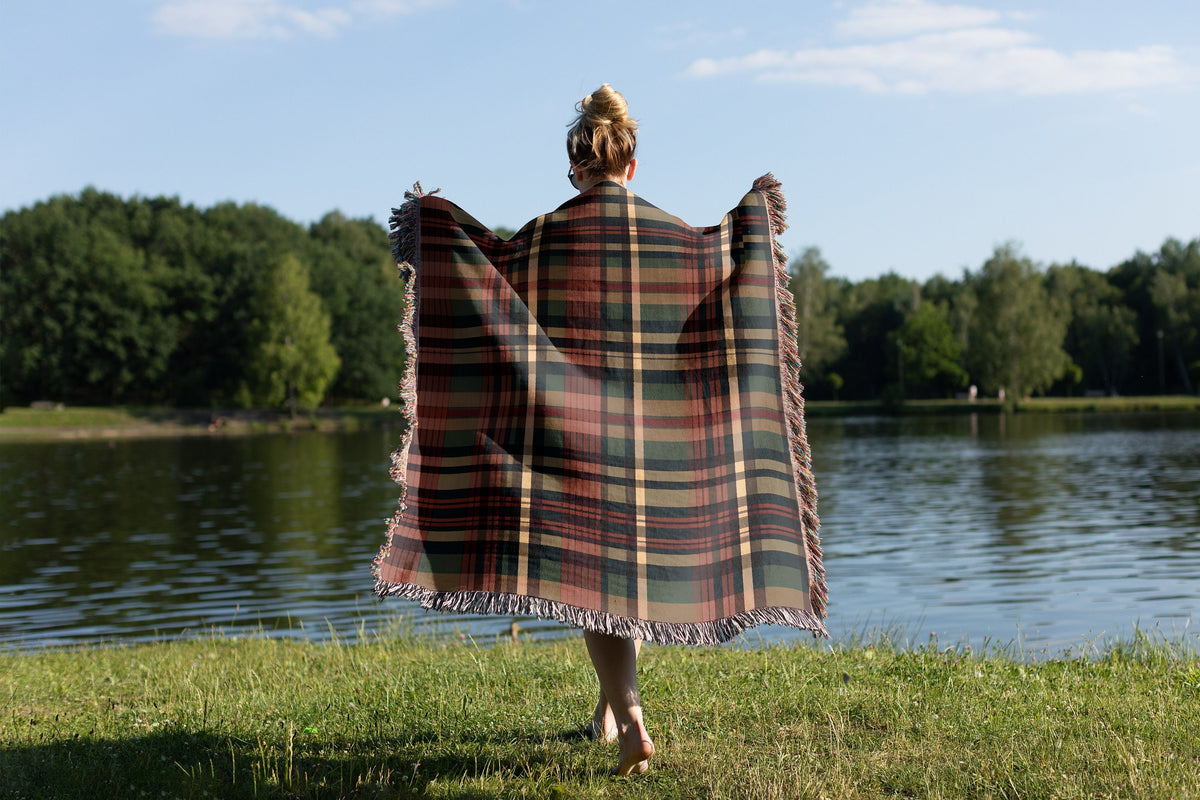 Christmas Plaid Throw Blanket