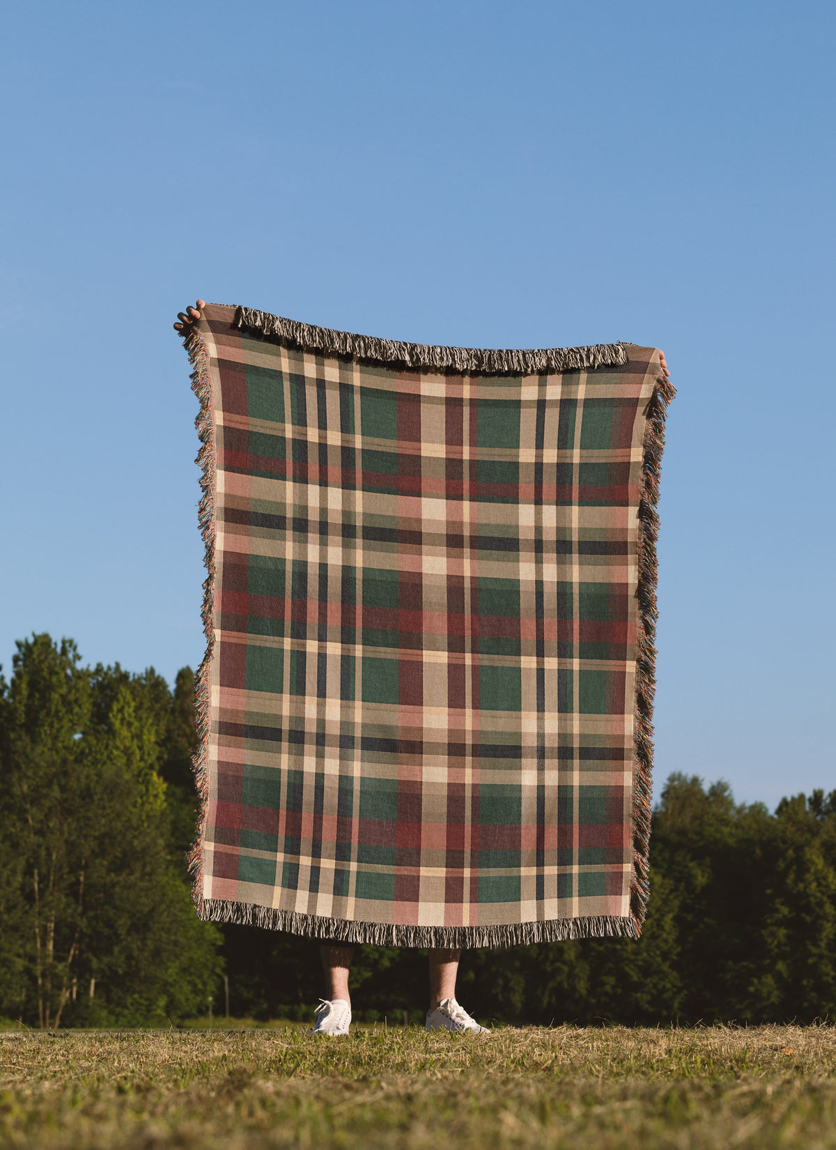 Christmas Plaid Throw Blanket