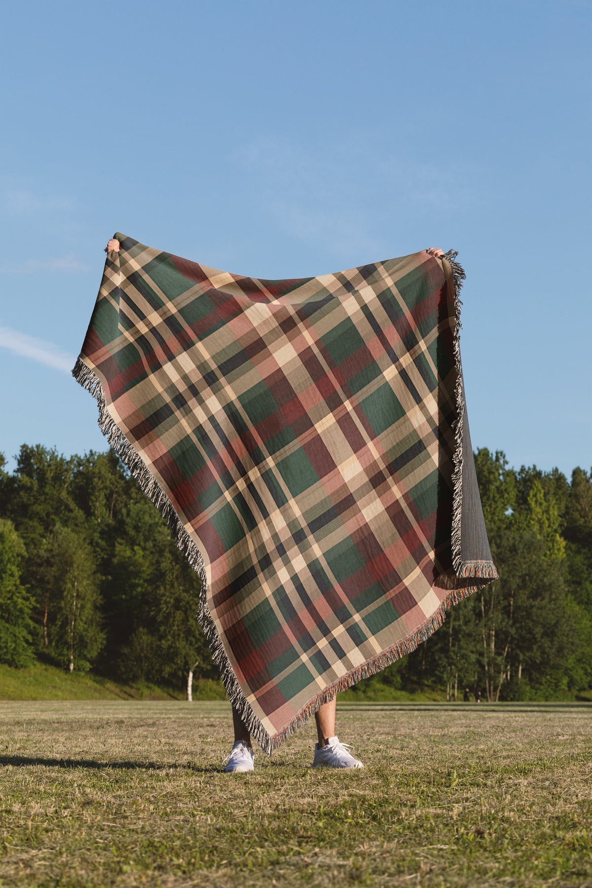 Christmas Plaid Throw Blanket