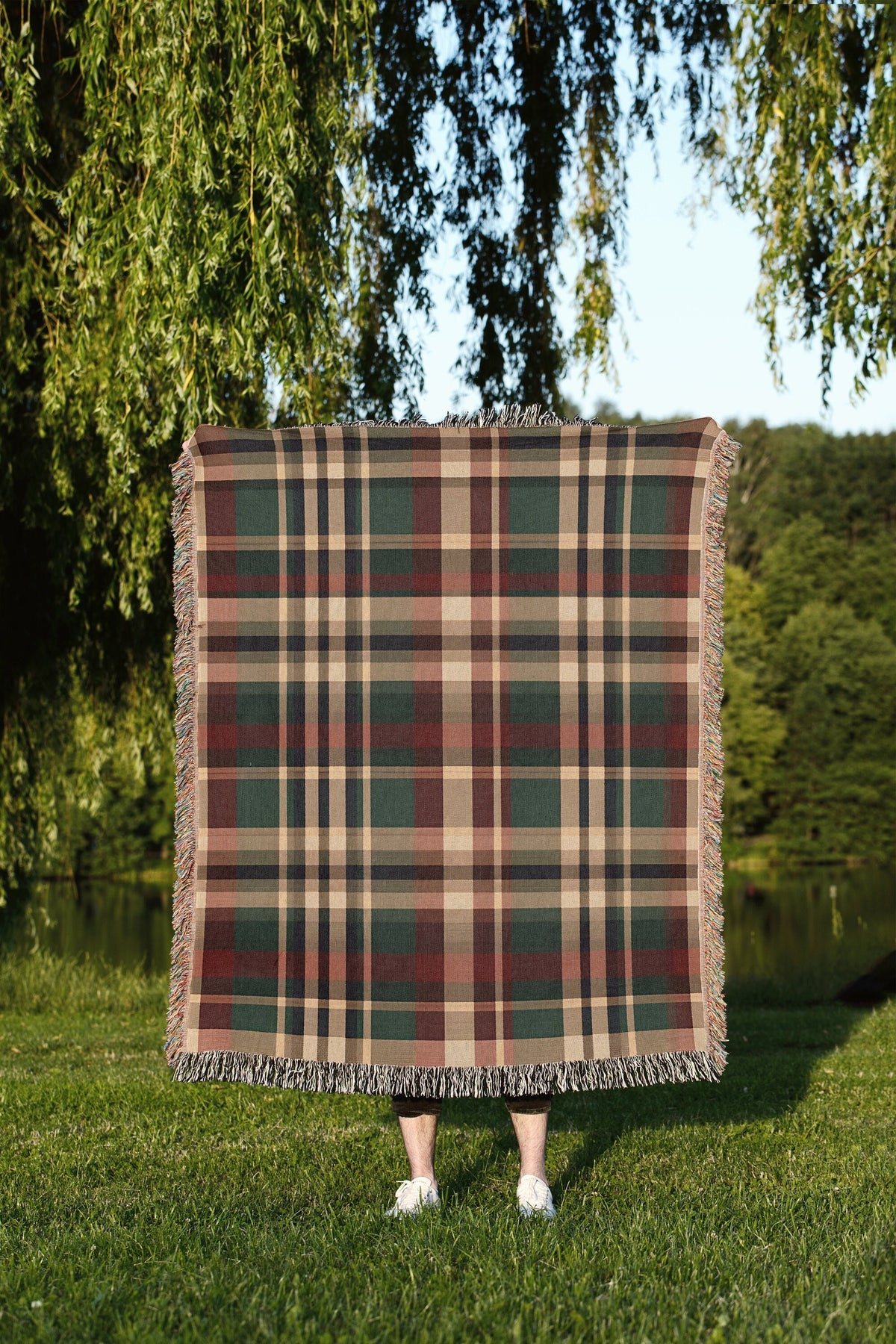 Christmas Plaid Throw Blanket