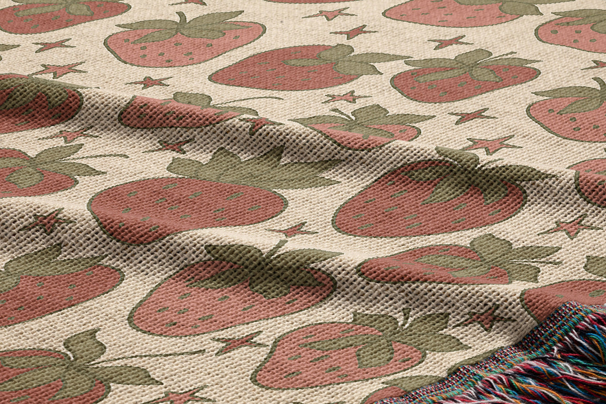 Strawberry Field Throw Blanket