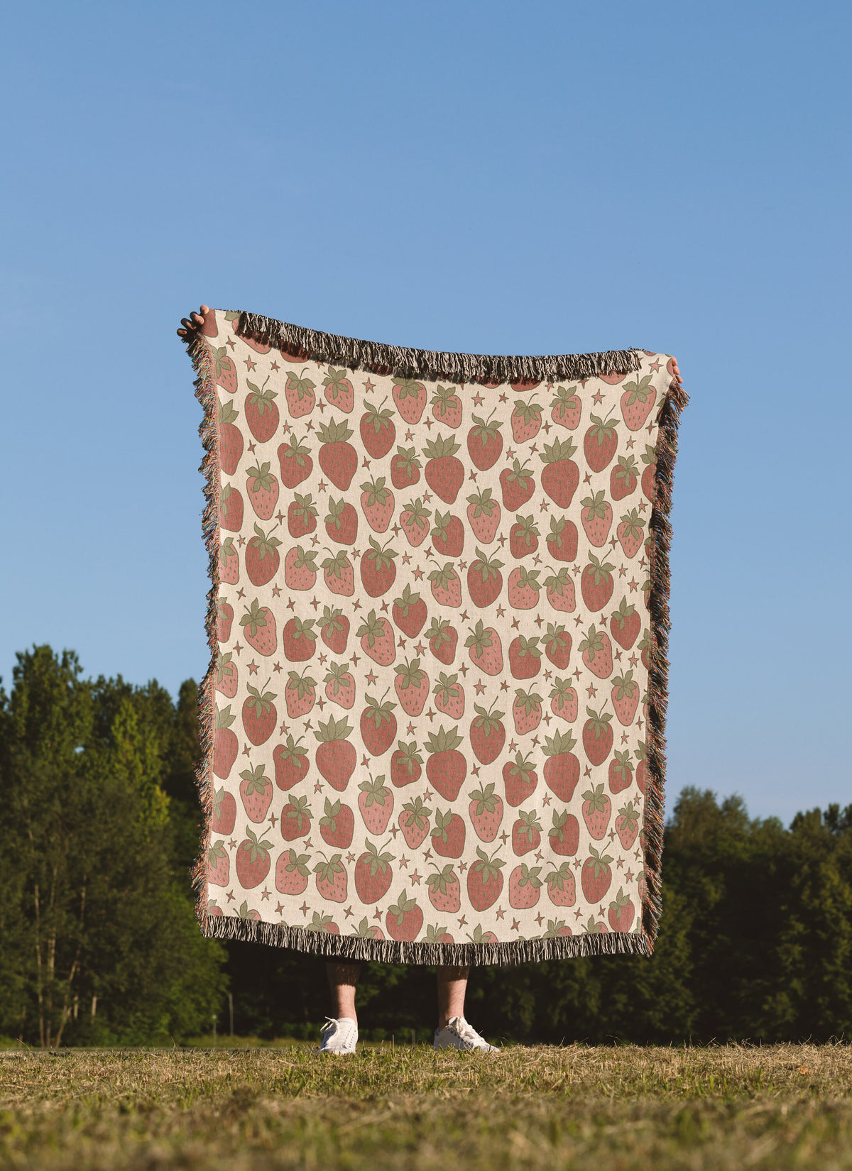 Strawberry Field Throw Blanket