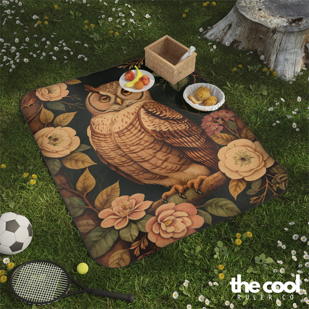 Woodland Owl Throw Blanket