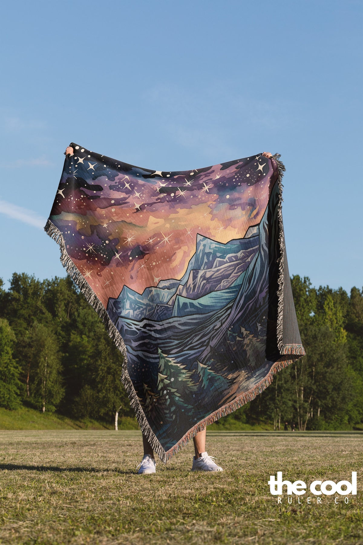 Cosmic Lights Throw Blanket