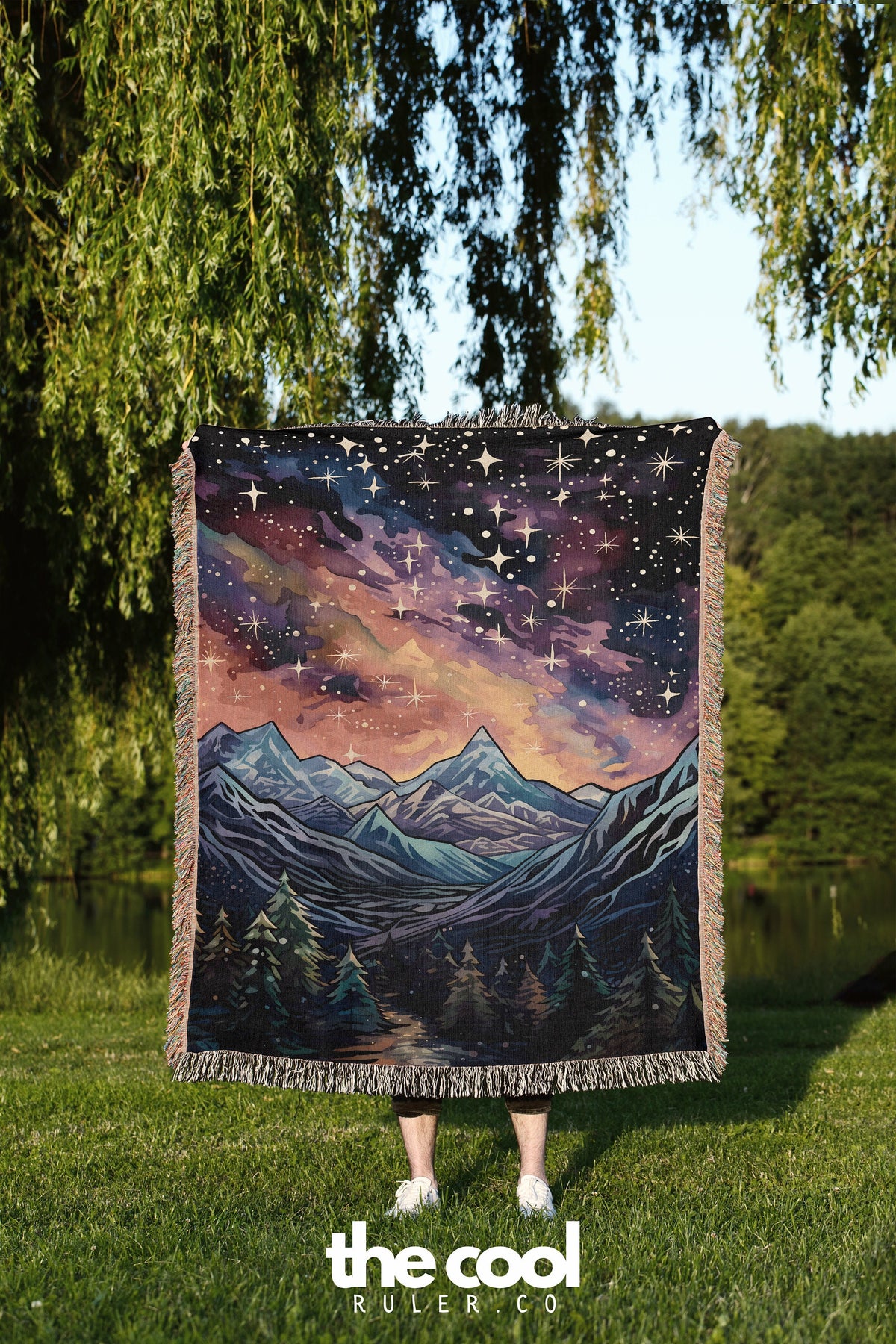 Cosmic Lights Throw Blanket