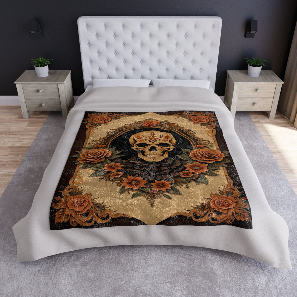 Gothic Dapper Throw Blanket