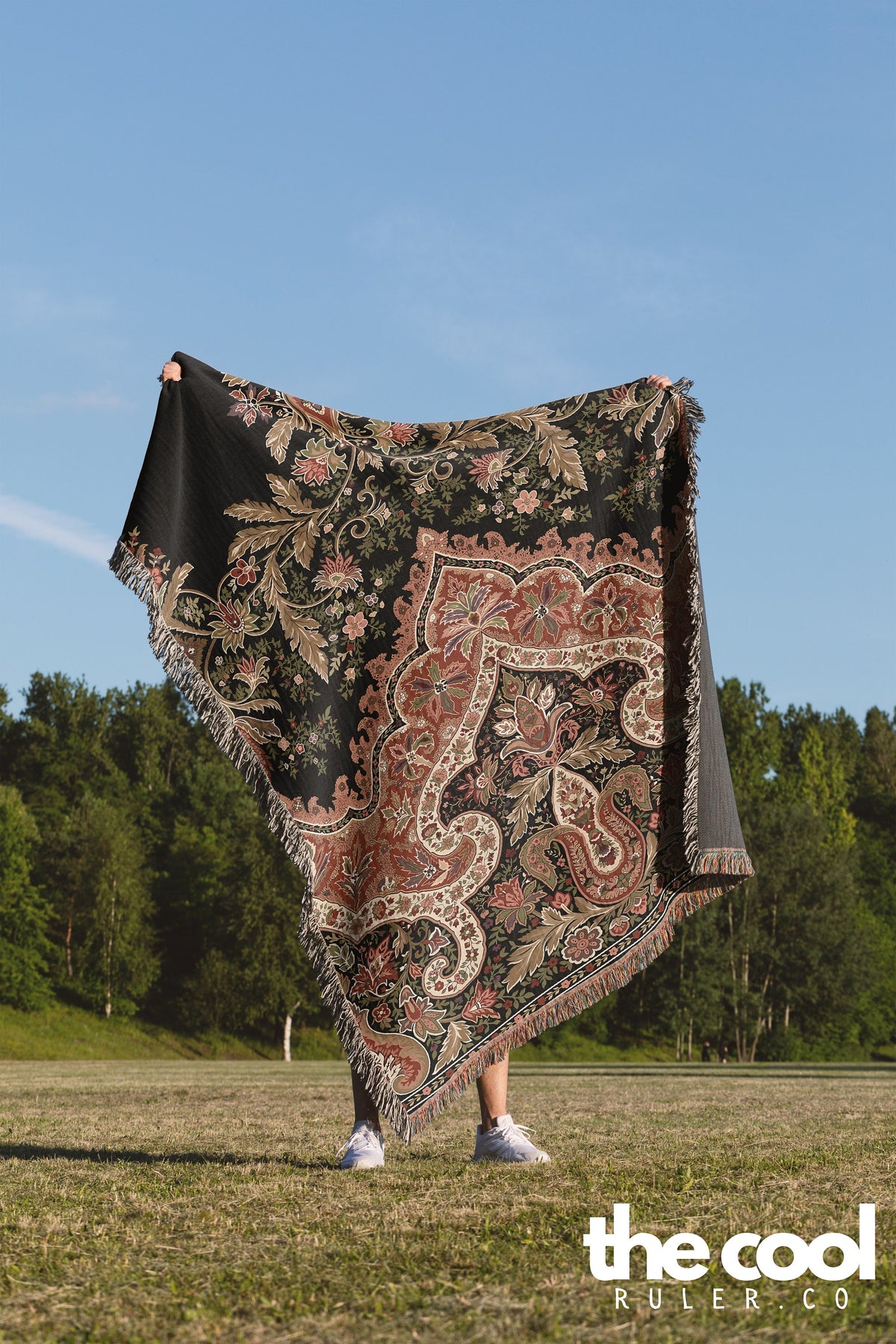 Motif Textile Throw Blanket