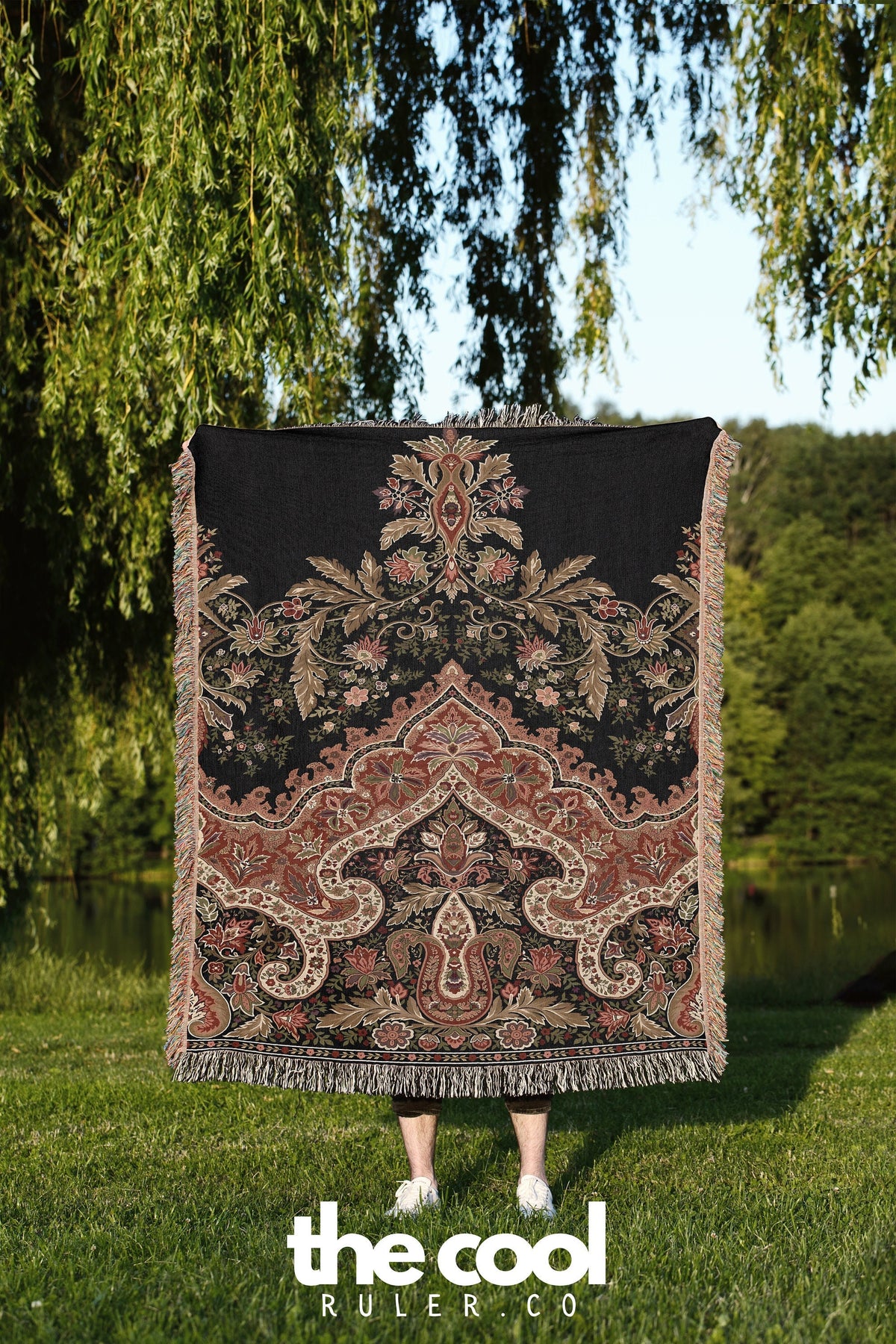 Motif Textile Throw Blanket